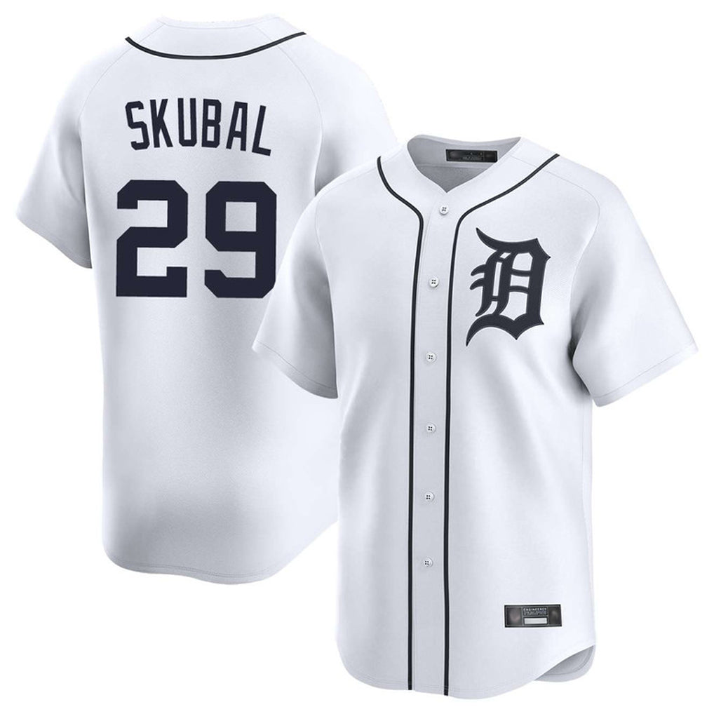 Ldoa D.Tigers #29 Tarik Skubal Player White Home Limited Stitched Jerseys