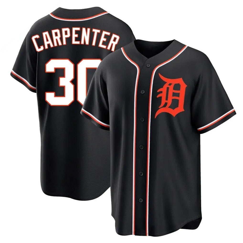 Ldoa D.Tigers #30 Kerry Carpenter Player Black Fashion Out Home Game Stitched Jerseys