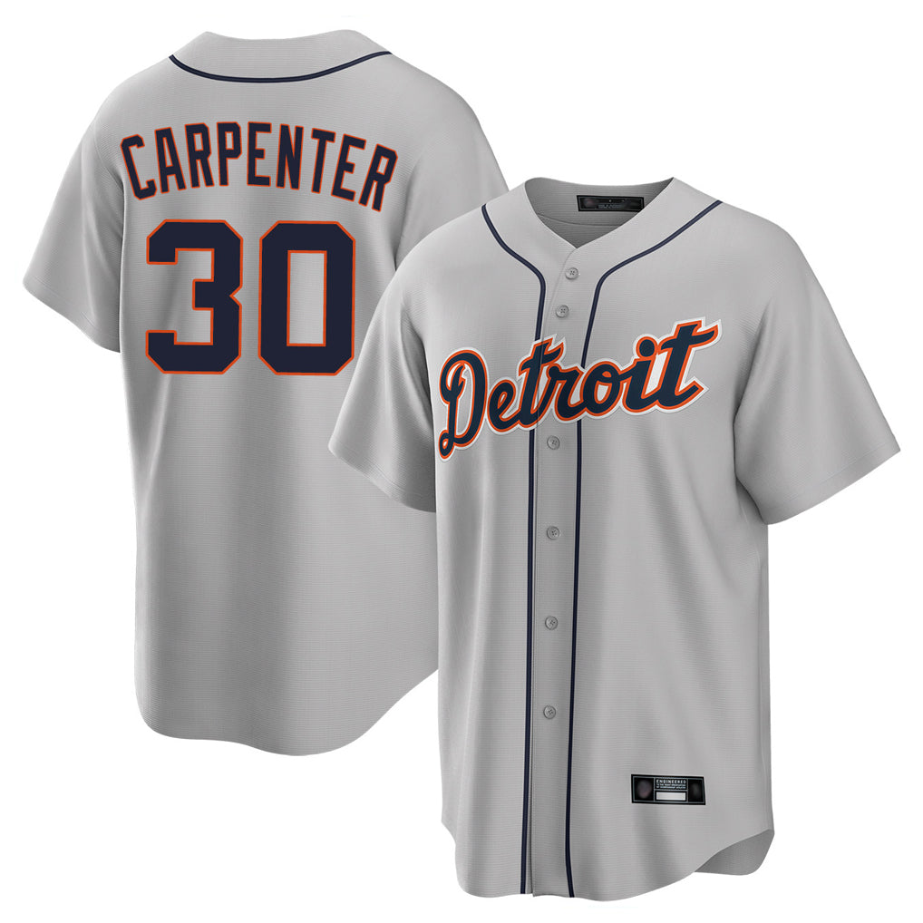Ldoa D.Tigers #30 Kerry Carpenter Player Gray Home Game Stitched Jerseys