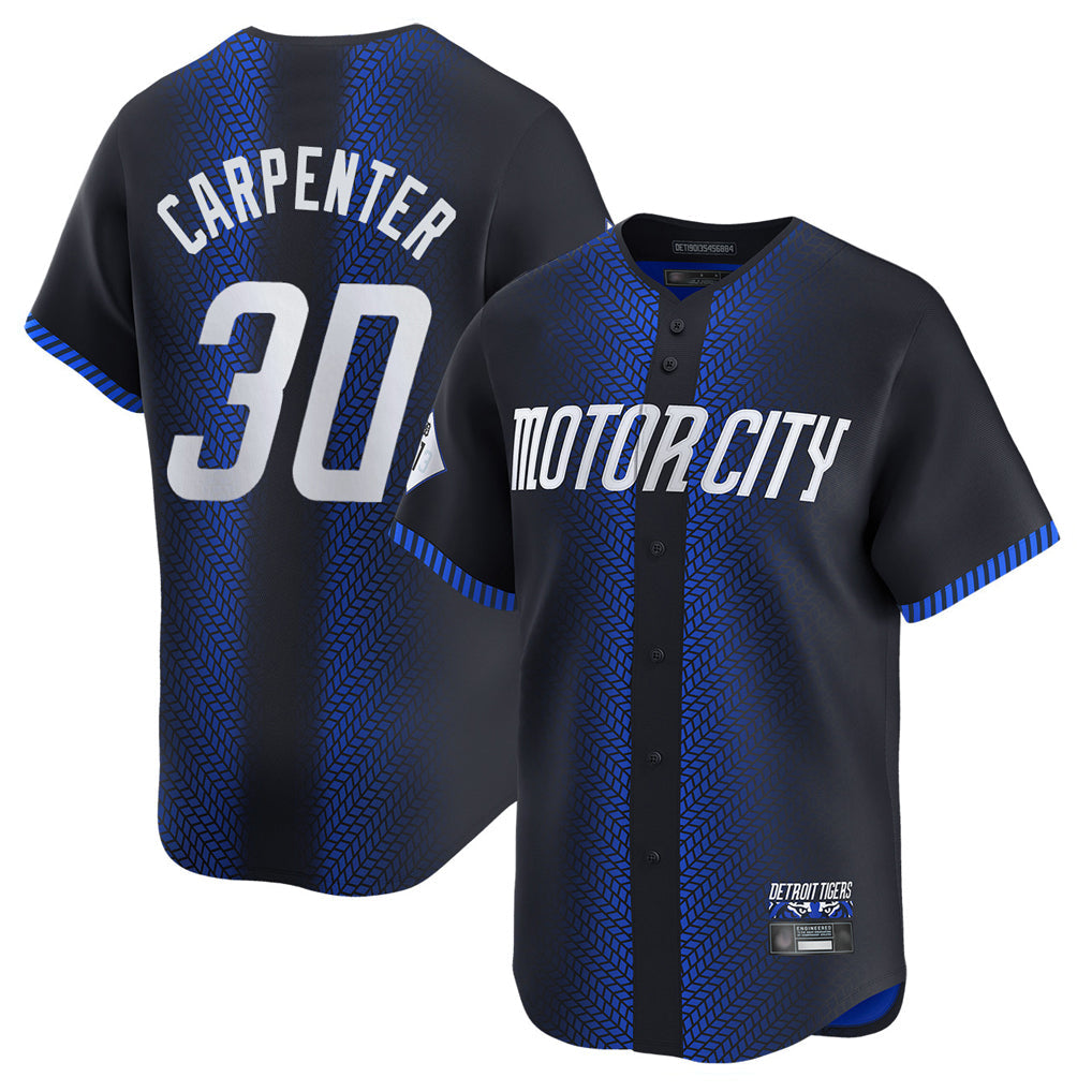 Ldoa D.Tigers #30 Kerry Carpenter Player Navy City Connect Home Limited Stitched Jerseys