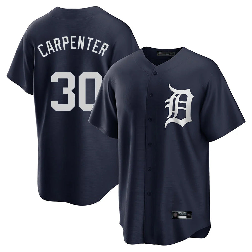 Ldoa D.Tigers #30 Kerry Carpenter Player Navy Game Home Stitched Jerseys
