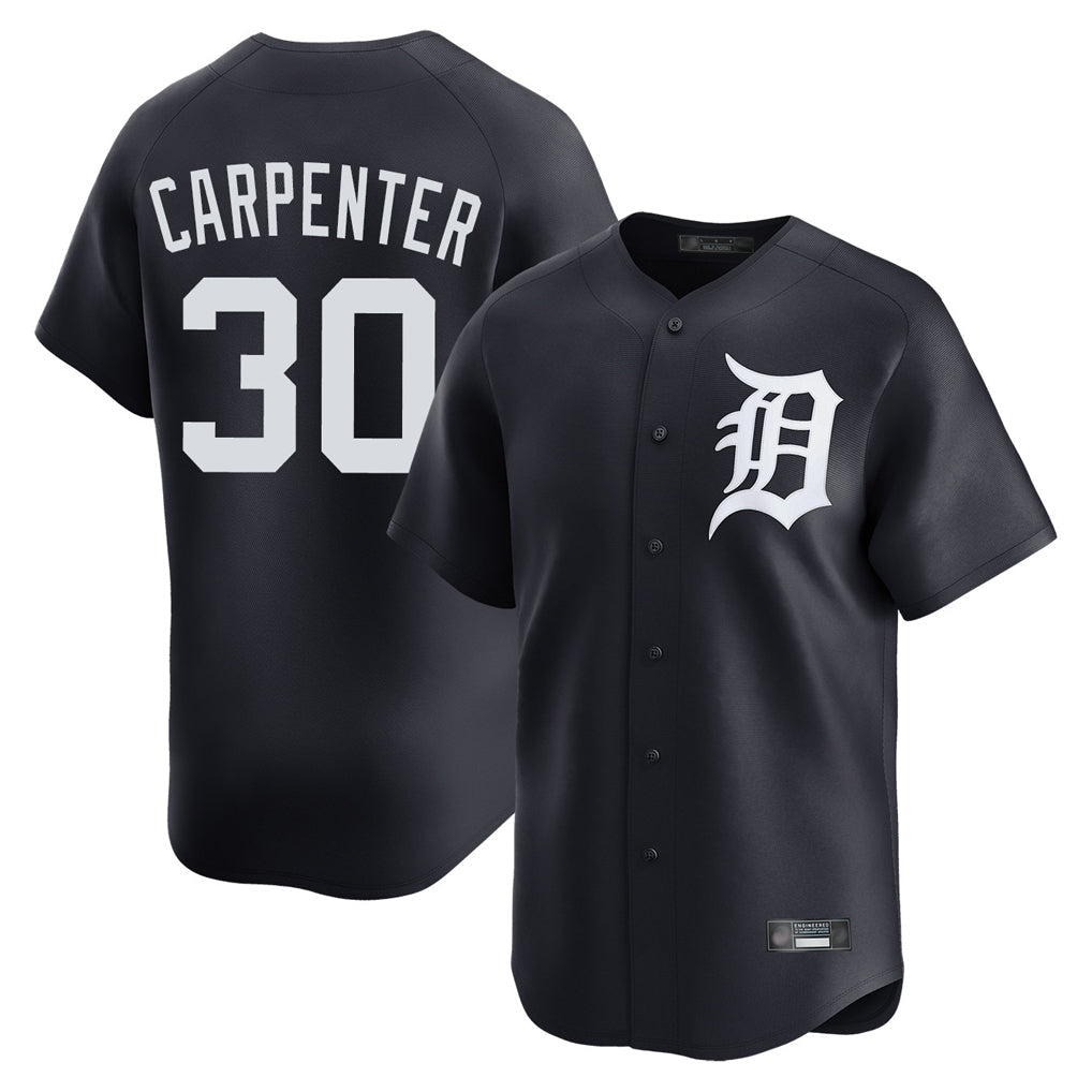 Ldoa D.Tigers #30 Kerry Carpenter Player Navy Home Limited Game Stitched Jerseys