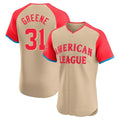 Ldoa D.Tigers #31 Riley Greene Player Cream American League All-Star Limited Elite Home Stitched Jerseys