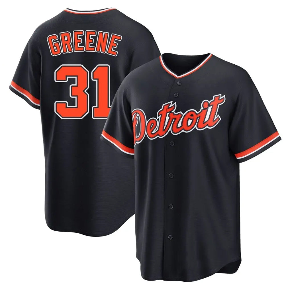 Ldoa D.Tigers #31 Riley Greene Player Navy Home Game Stitched Jerseys