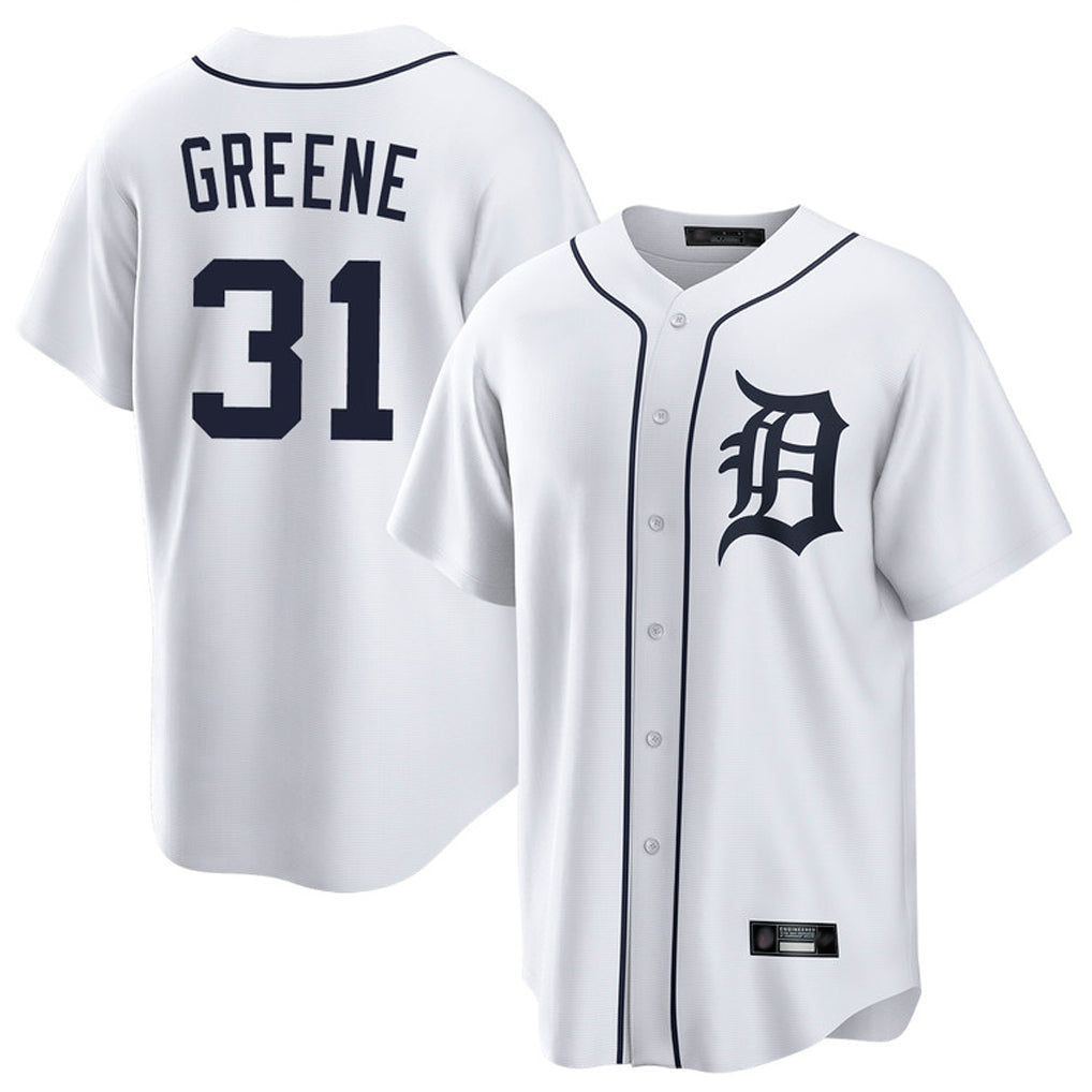 Ldoa D.Tigers #31 Riley Greene Player White Home Game Stitched Jerseys