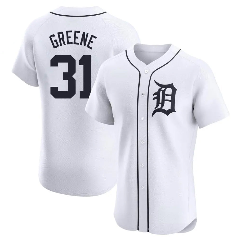 Ldoa D.Tigers #31 Riley Greene Player White Limited Elite Home Stitched Jerseys