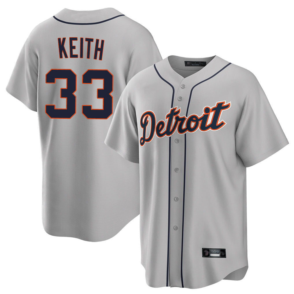 Ldoa D.Tigers #33 Colt Keith Player Gray Home Limited Stitched Jerseys