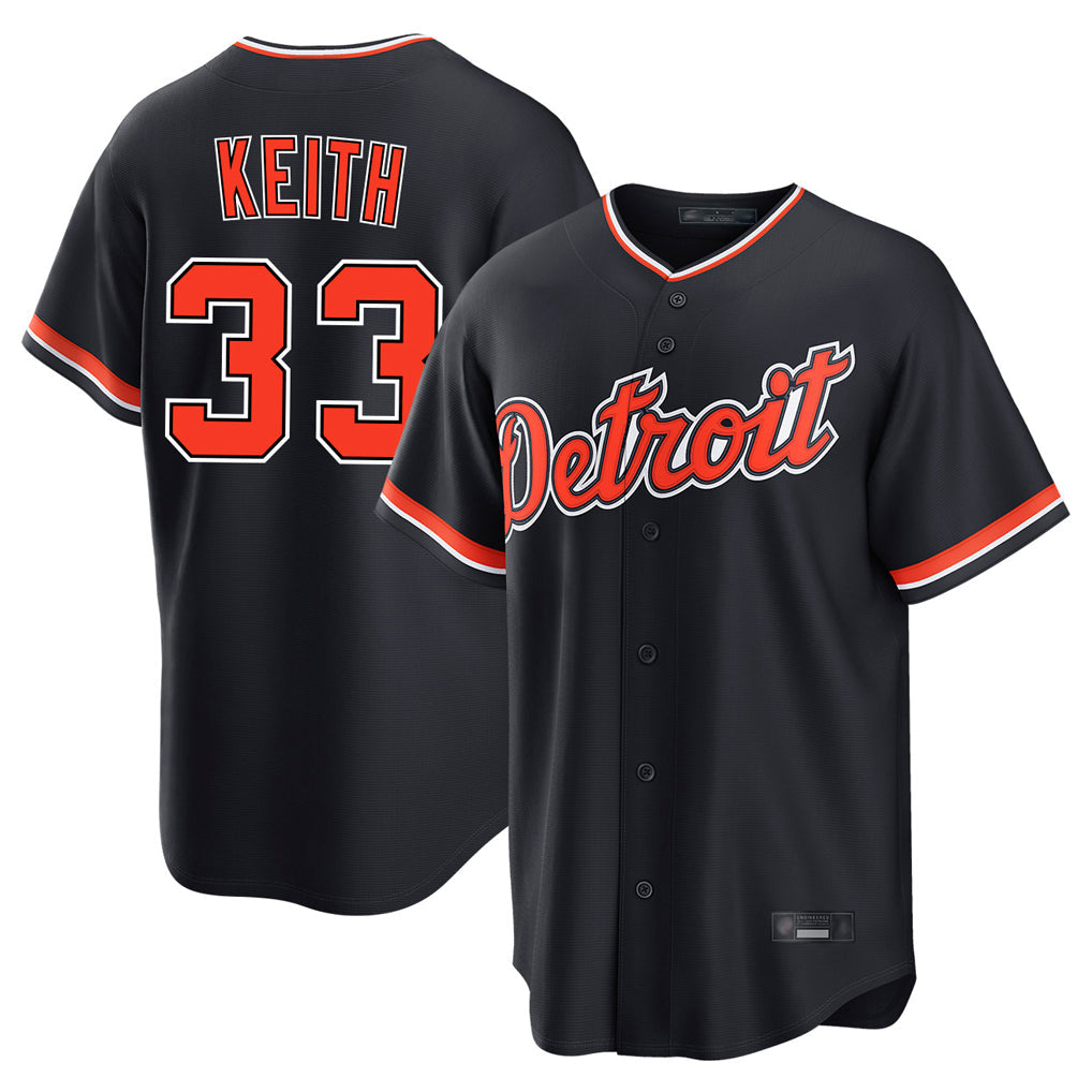 Ldoa D.Tigers #33 Colt Keith Player Navy Home Game Stitched Jerseys
