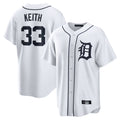 Ldoa D.Tigers #33 Colt Keith Player White Home Game Stitched Jerseys