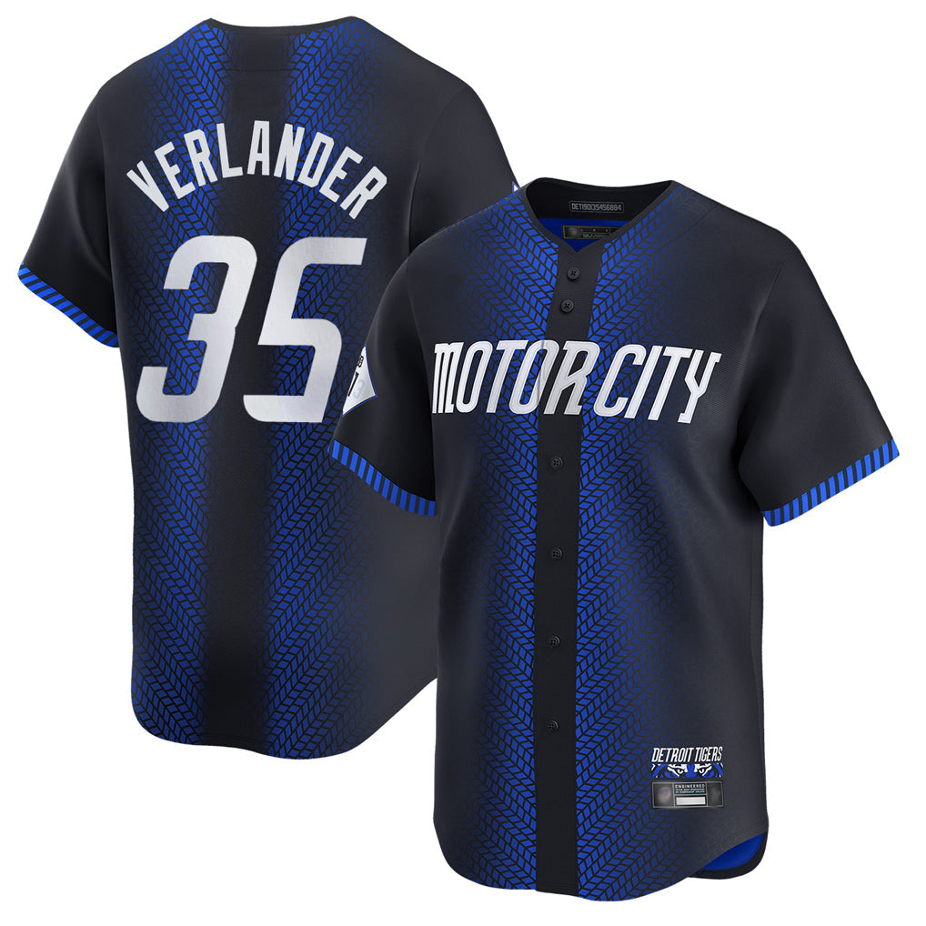 Ldoa D.Tigers #35 Justin Verlander Player Navy City Connect Home Limited Stitched Jerseys