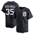 Ldoa D.Tigers #35 Justin Verlander Player Navy Home Limited Game Stitched Jerseys