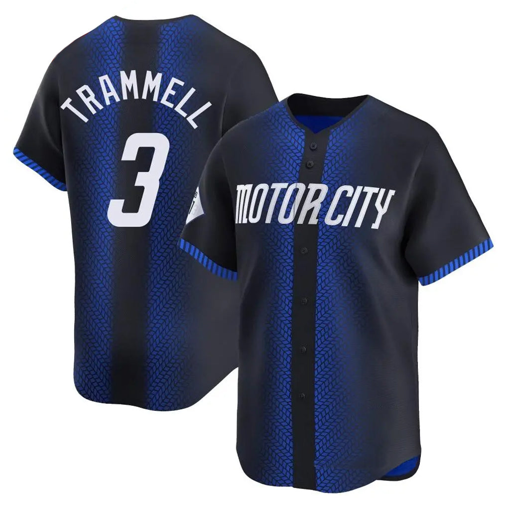 Ldoa D.Tigers #3 Alan Trammell Player Navy City Connect Home Limited Stitched Jerseys