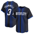 Ldoa D.Tigers #3 Alan Trammell Player Navy Game Home Stitched Jerseys