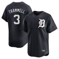 Ldoa D.Tigers #3 Alan Trammell Player Navy Home Limited Game Stitched Jerseys
