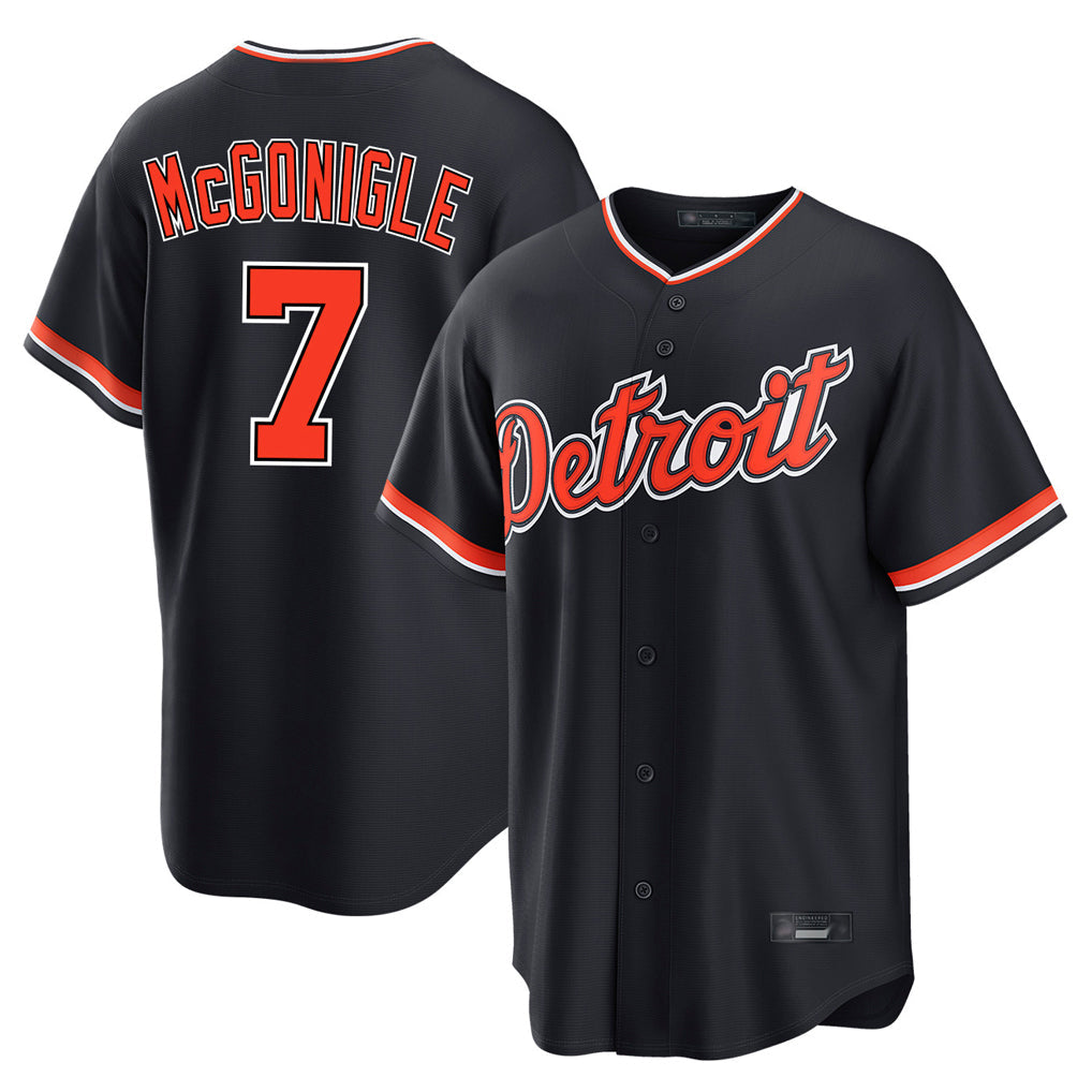 Ldoa D.Tigers #7 Kevin McGonigle Player Navy Home Game Stitched Jersey