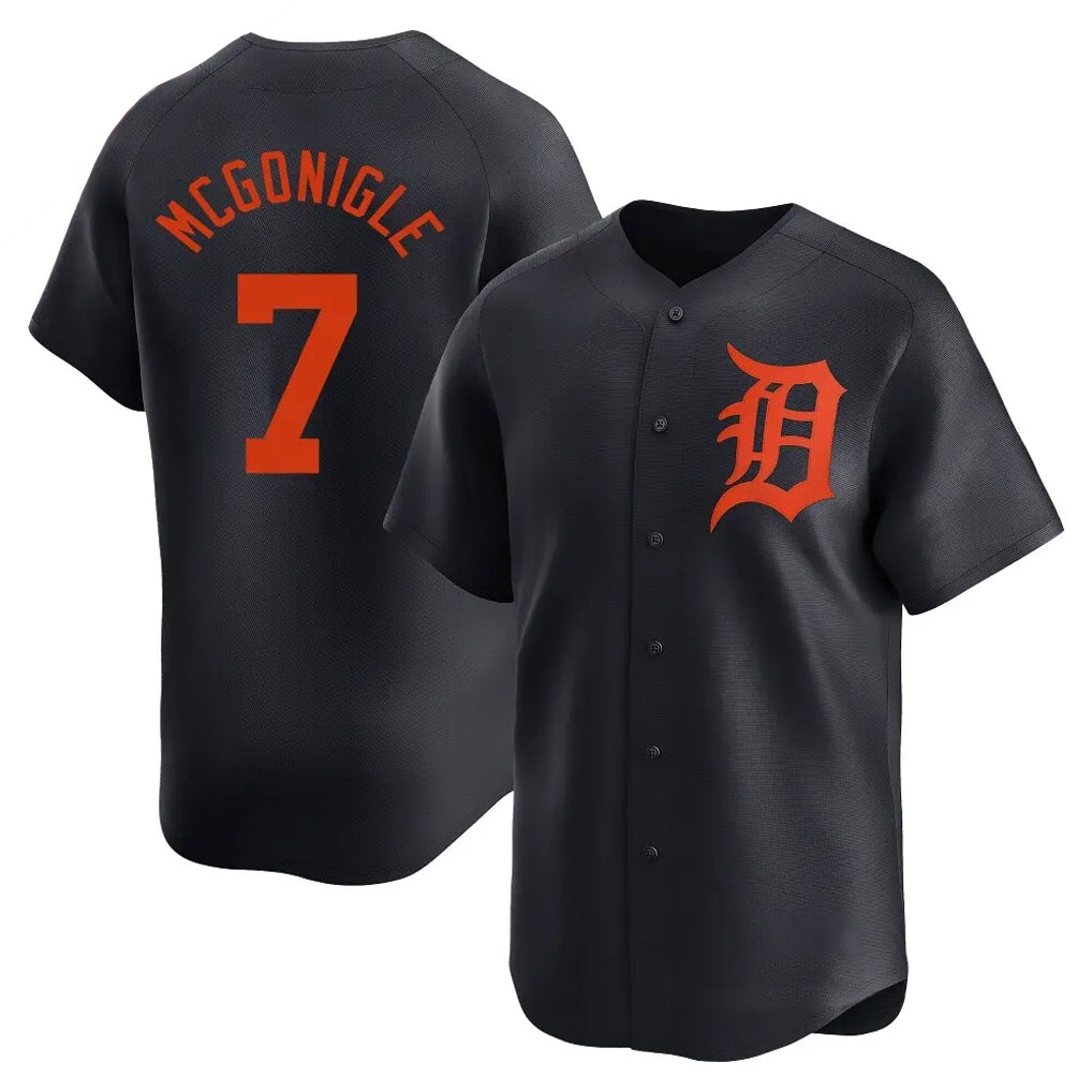 Ldoa D.Tigers #7 Kevin McGonigle Player Navy Home Limited Stitched Jerseys