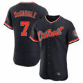 Ldoa D.Tigers #7 Kevin McGonigle Player Navy Limited Elite Home Game Stitched Jerseys