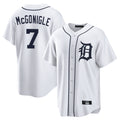 Ldoa D.Tigers #7 Kevin McGonigle Player White Home Game Stitched Jerseys