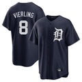 Ldoa D.Tigers #8 Matt Vierling Player Navy Game Home Stitched Jerseys