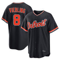 Ldoa D.Tigers #8 Matt Vierling Player Navy Home Game Stitched Jerseys