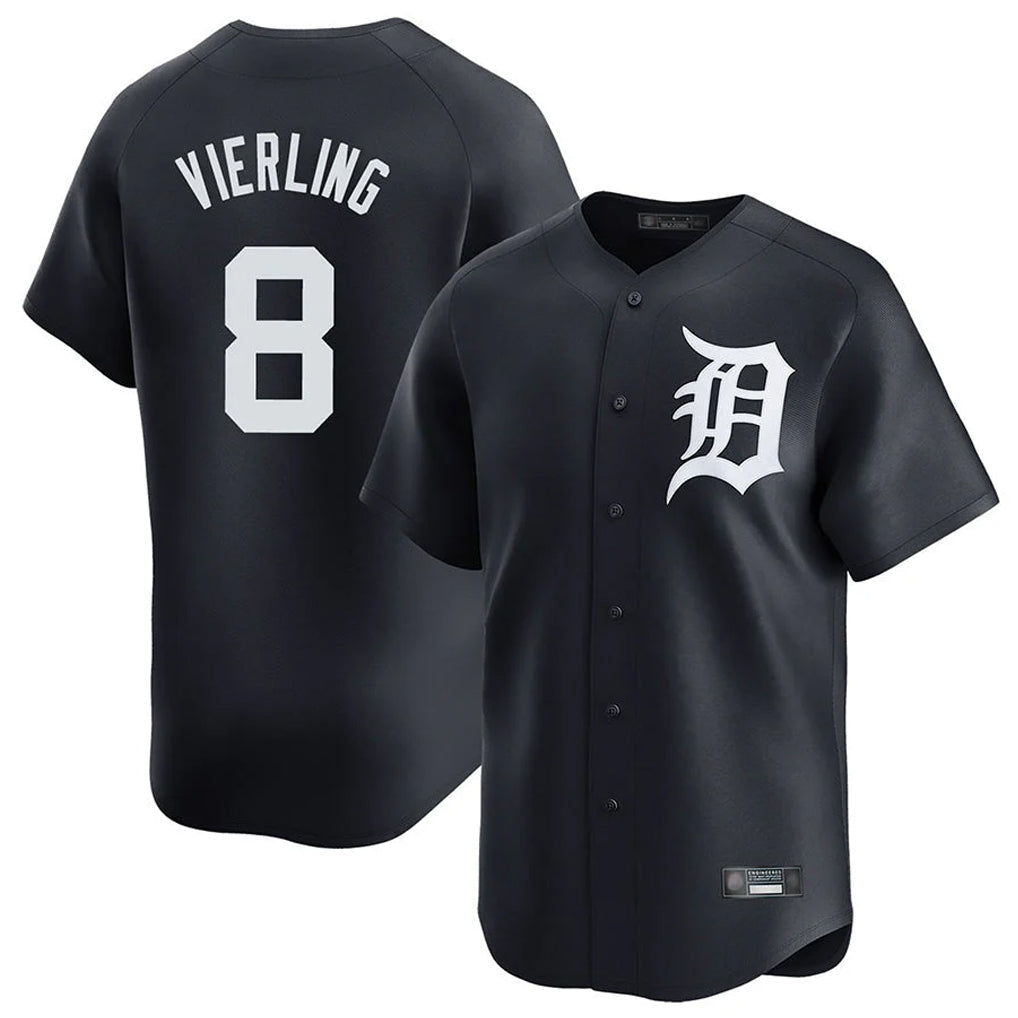 Ldoa D.Tigers #8 Matt Vierling Player Navy Home Limited Game Stitched Jerseys