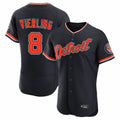 Ldoa D.Tigers #8 Matt Vierling Player Navy Limited Elite Home Game Stitched Jerseys