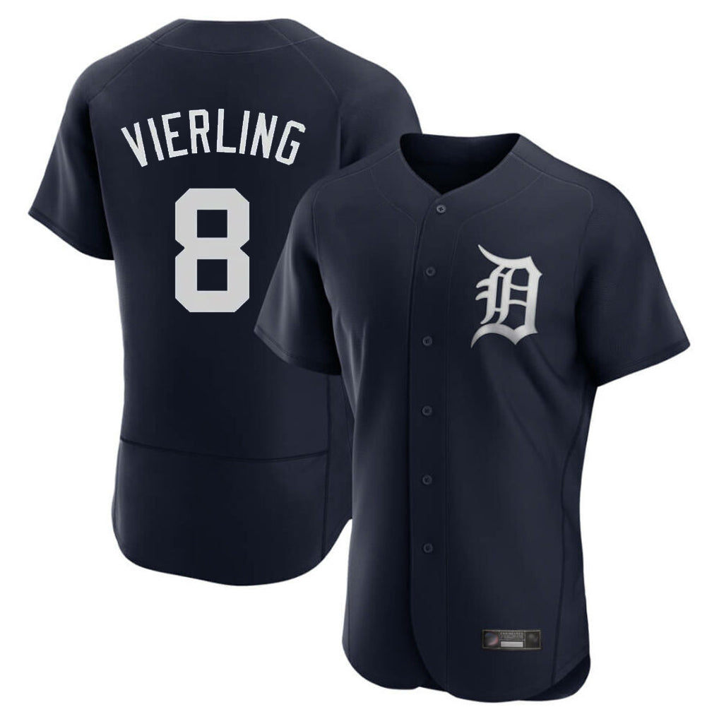 Ldoa D.Tigers #8 Matt Vierling Player Navy Limited Elite Home Stitched Jerseys