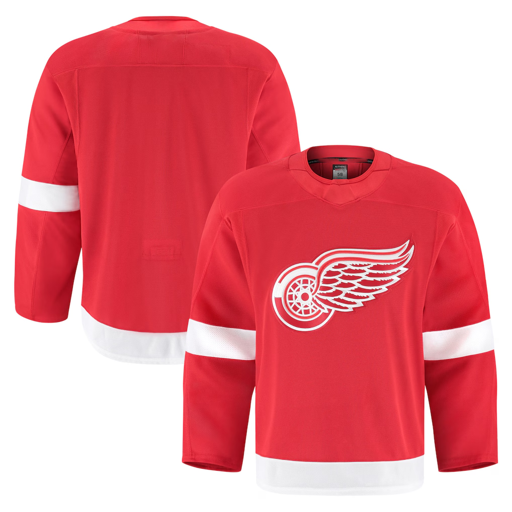 Tuec D.Red wings Red Home Authentic Pro Jersey