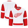 Tuec D.Red wings White Away Authentic Pro Jerseys