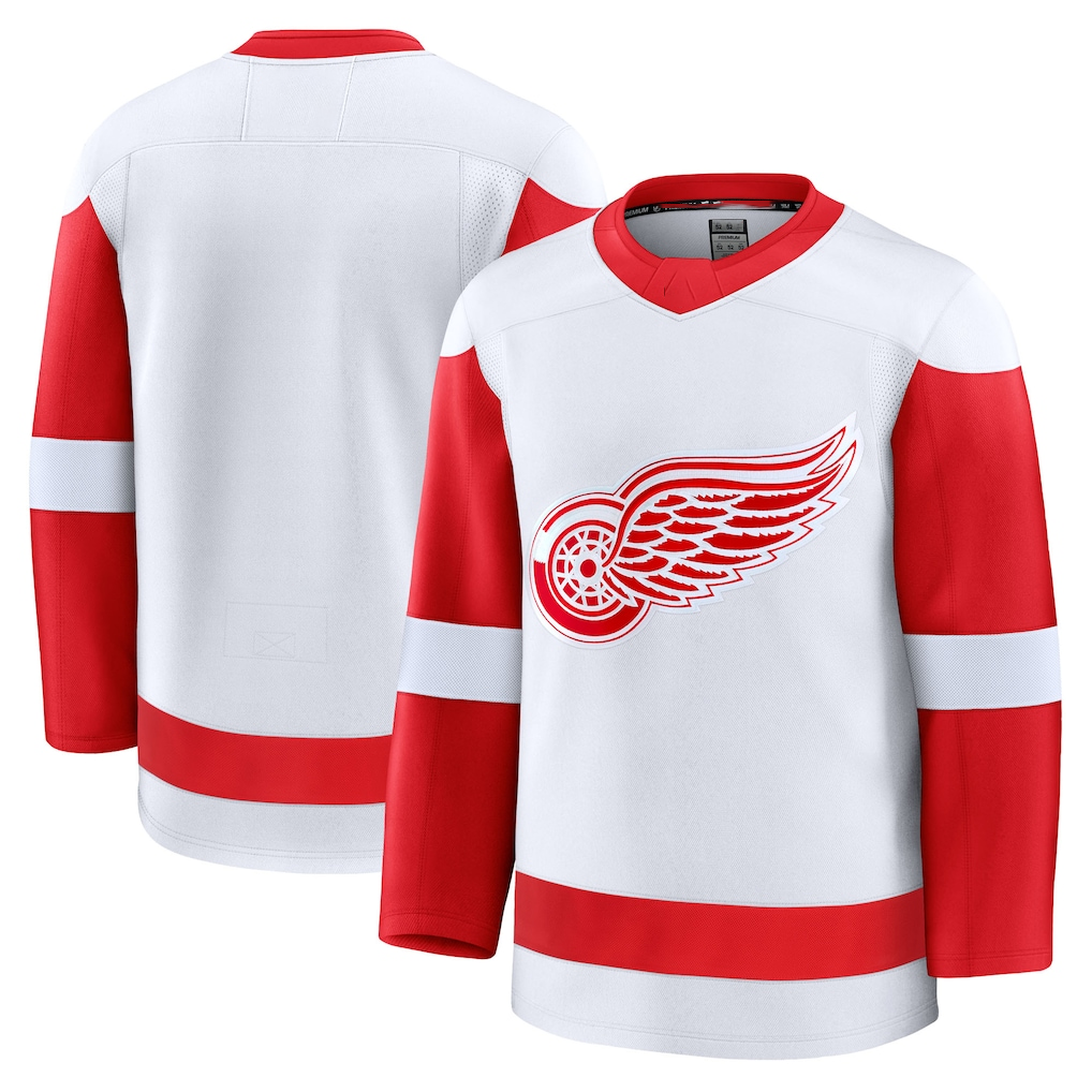 Tuec D.Red wings White Away Premium Jerseys