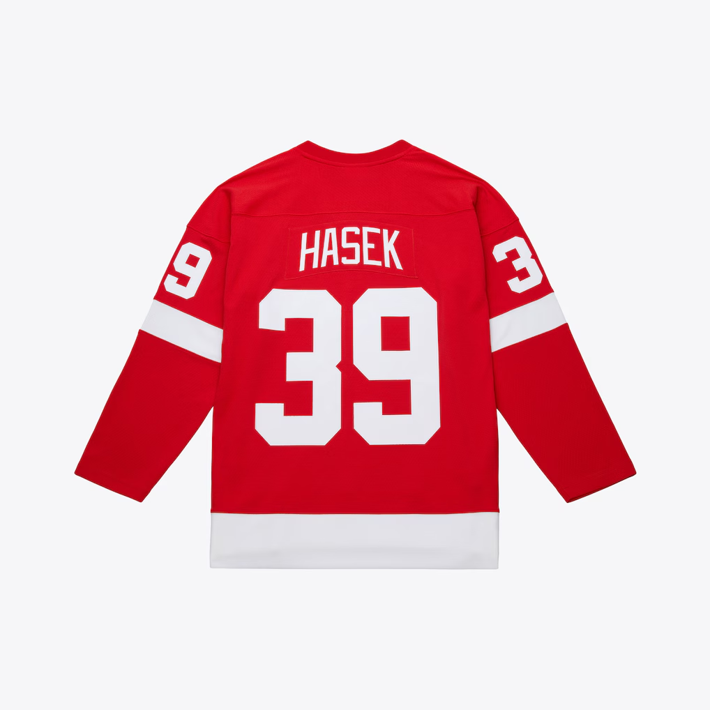 Tuec D.Red wings #39 Dominik Hasek Mitchell & Ness Red 2007-08 Power Play Jerseys