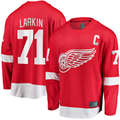 Tuec D.Red wings #71 Dylan Larkin Branded Red Captain Home Breakaway Jerseys