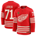 Tuec D.Red wings #71 Dylan Larkin Red Centennial Premium Player Jerseys