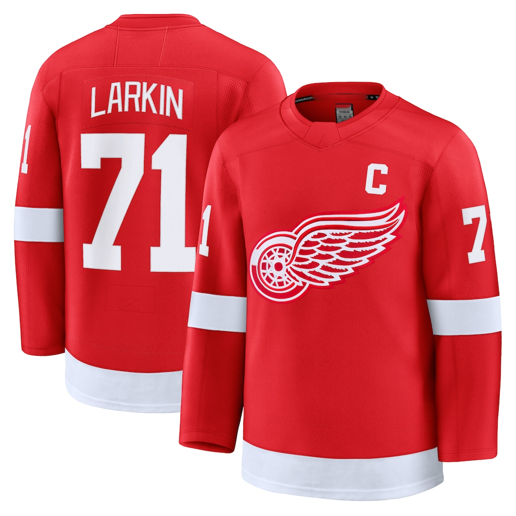 Tuec D.Red wings #71 Dylan Larkin Red Home Premium Jerseys
