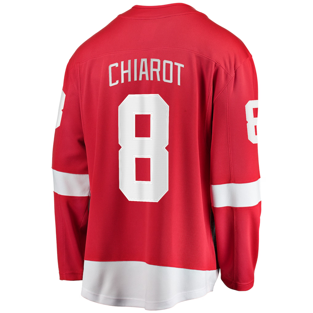 Tuec D.Red wings #8 Ben Chiarot Red Home Breakaway Player Jerseys