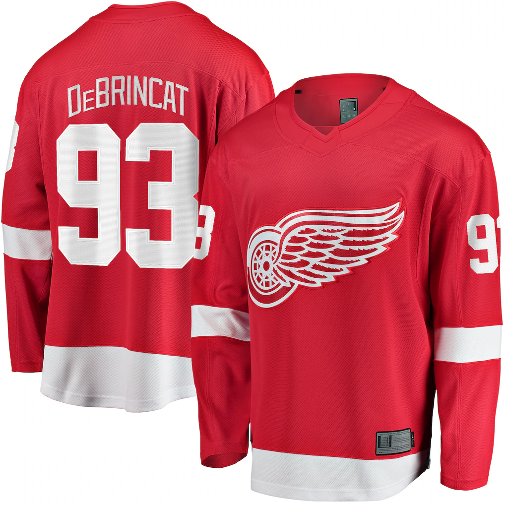 Tuec D.Red wings #93 Alex DeBrincat Red Home Breakaway Jerseys