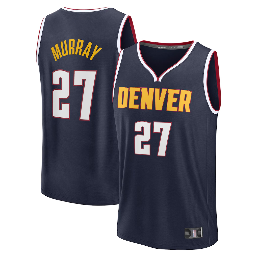 Ldoa D.Nuggets #27 Jamal Murray Navy Fast Break Replica Player Jerseys - Icon Edition