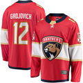 Tuec F.Panthers #12 Jonah Gadjovich Red Premier Breakaway Player Jerseys