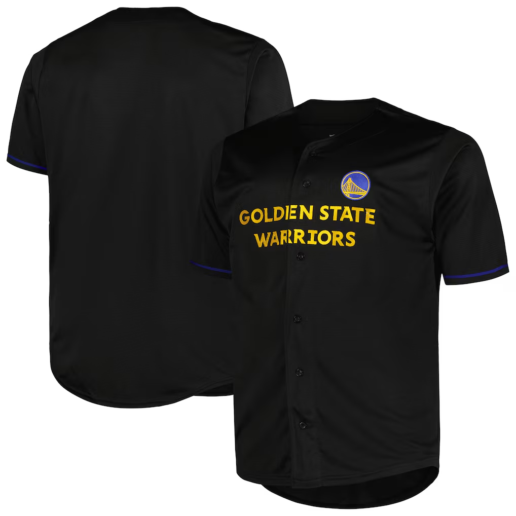 Ldoa G.State Warriors Profile Black Big & Tall Pop Jerseys