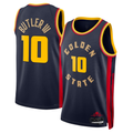 Ldoa G.State Warriors #10 Jimmy Butler III Navy Swingman Jerseys - City Edition