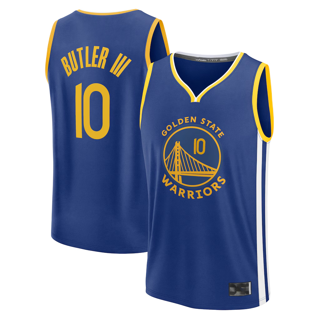 Ldoa G.State Warriors #10 Jimmy Butler III Royal Fast Break Replica Player Jerseys - Icon Edition