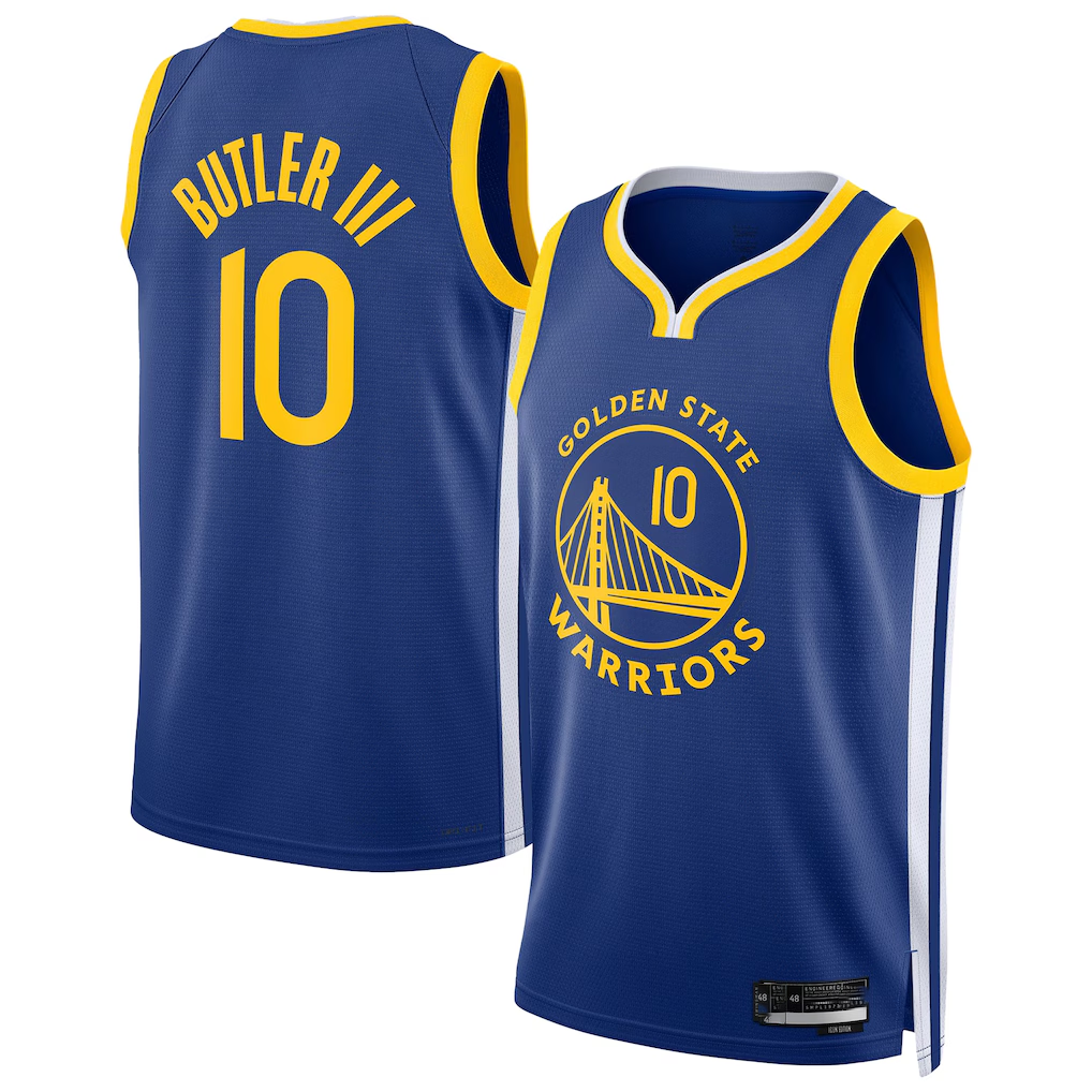 Ldoa G.State Warriors #10 Jimmy Butler III Royal Swingman Player Jerseys - Icon Edition