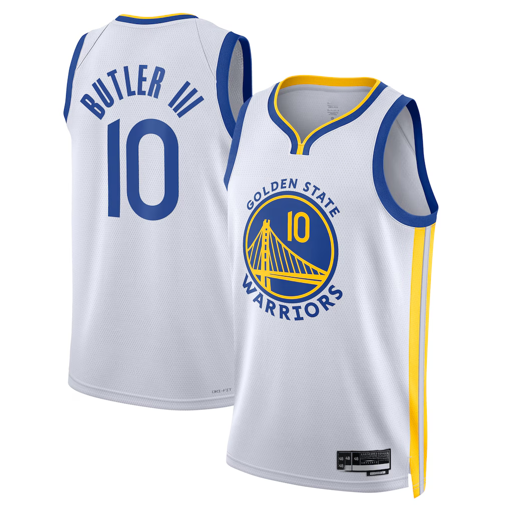 Ldoa G.State Warriors #10 Jimmy Butler III White Swingman Jerseys - Association Edition