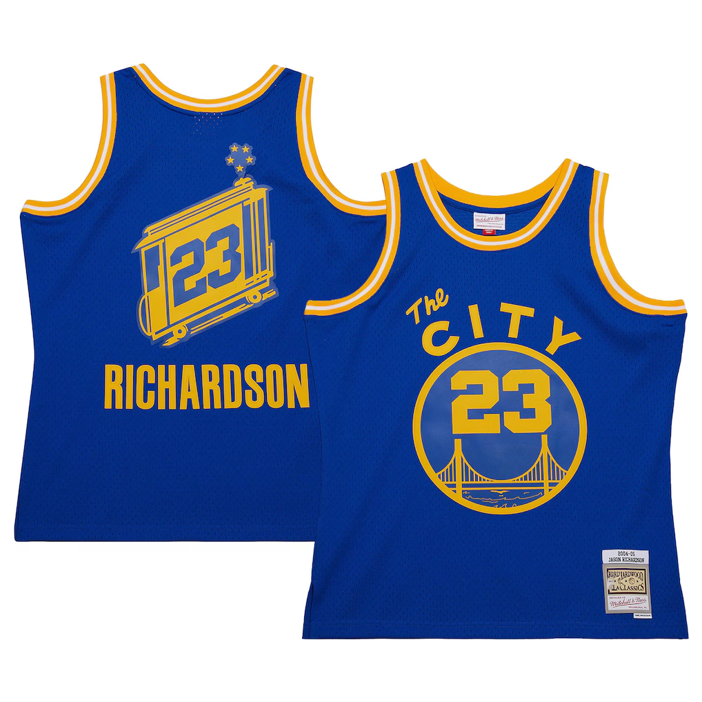 Ldoa G.State Warriors #23 Jason Richardson Mitchell & Ness Royal 200405 Hardwood Classics Swingman Jerseys