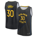 Ldoa G.State Warriors #30 Stephen Curry Black Fast Break Replica Player Jerseys - Statement Edition