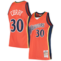 Ldoa G.State Warriors #30 Stephen Curry Mitchell & Ness Orange Hardwood Classics Swingman Jerseys