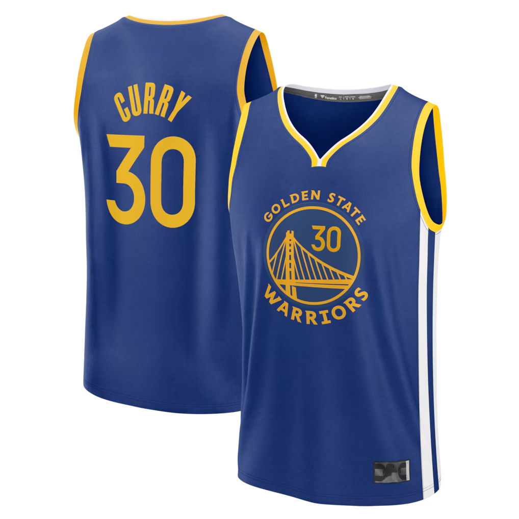 Ldoa G.State Warriors #30 Stephen Curry Royal Fast Break Replica Jerseys - Icon Edition