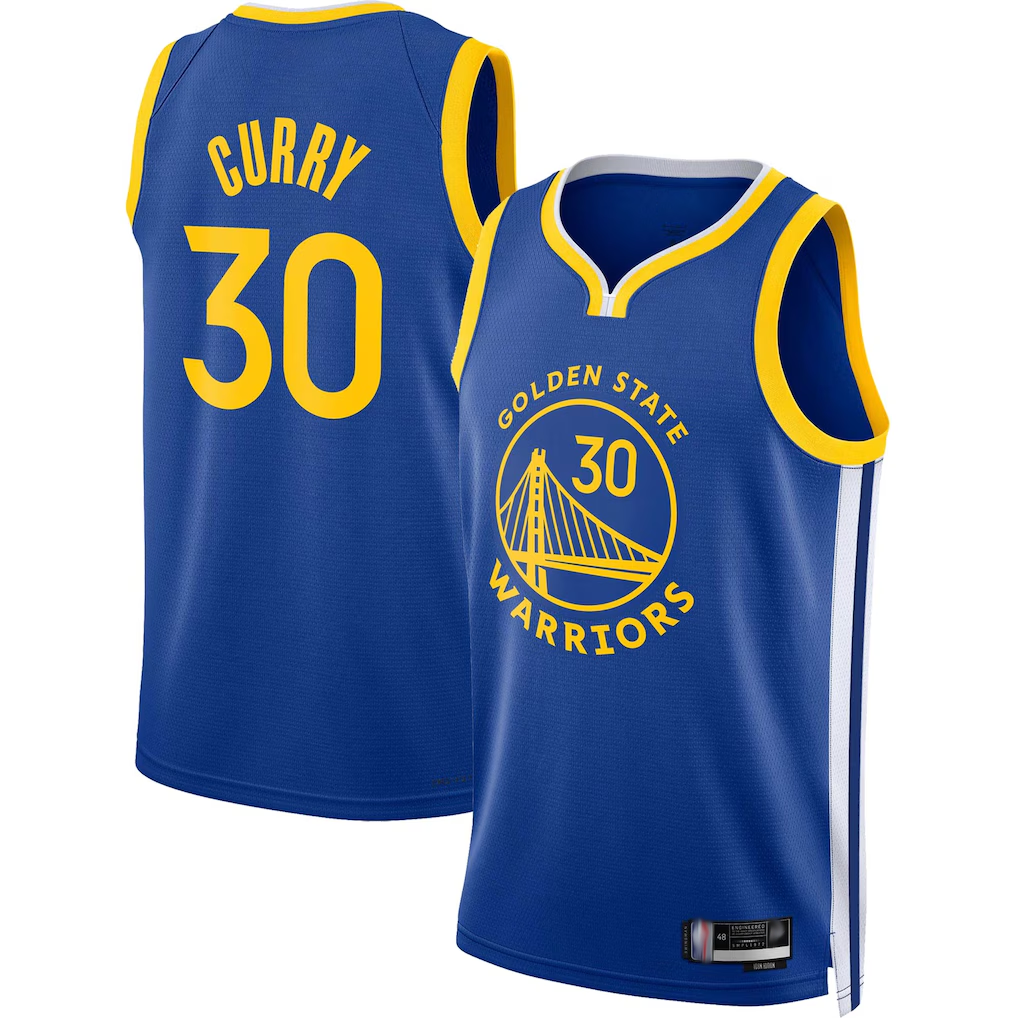 Ldoa G.State Warriors #30 Stephen Curry Royal Swingman Jerseys - Icon Edition