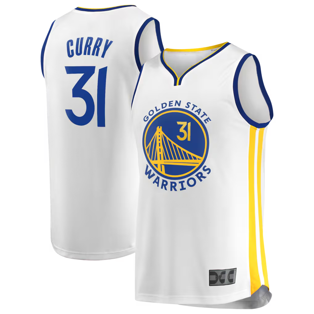 Ldoa G.State Warriors #31 Seth Curry White Fast Break Replica Player Jerseys - Association Edition