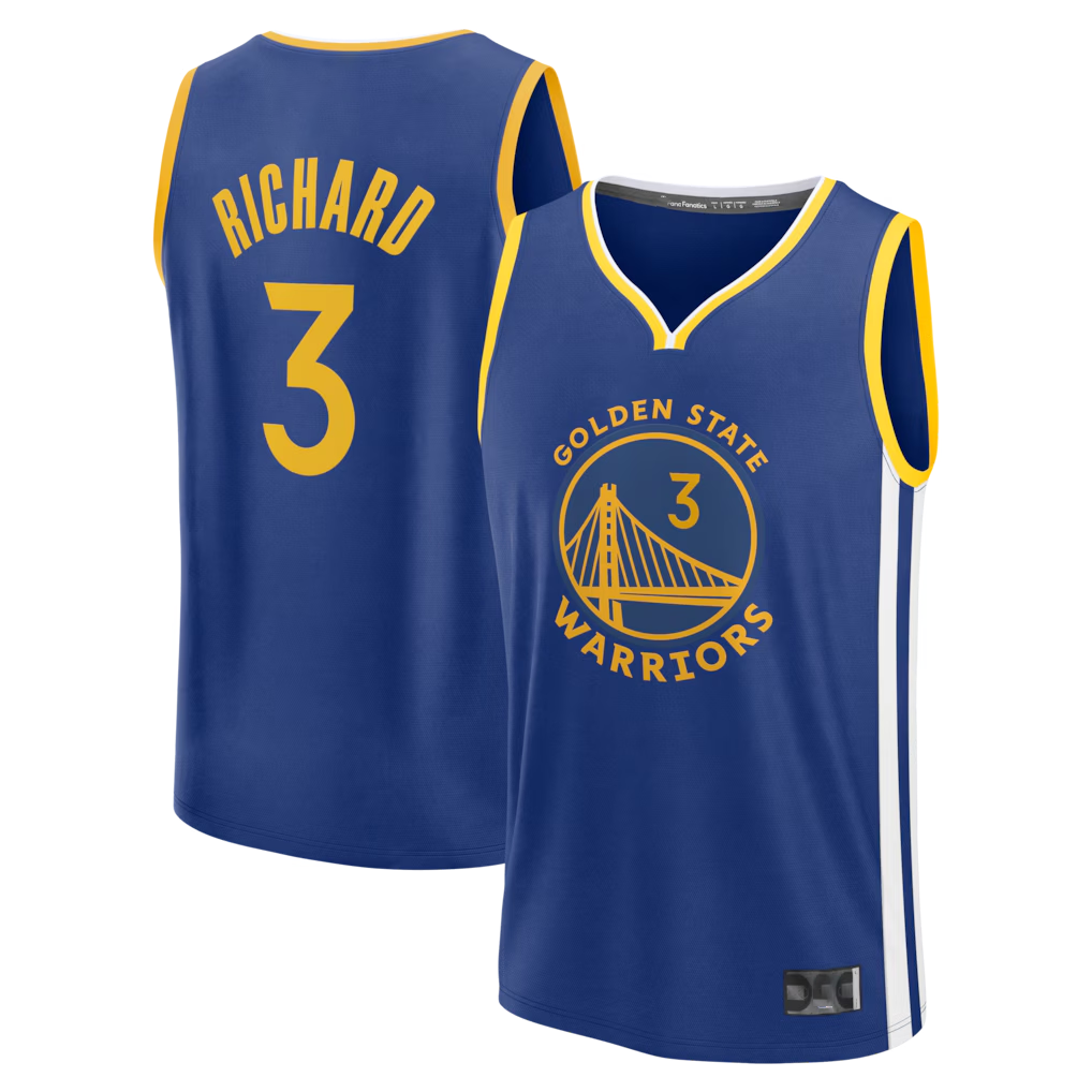 Ldoa G.State Warriors #3 Will Richard Blue Fast Break Replica Jerseys - Icon Edition